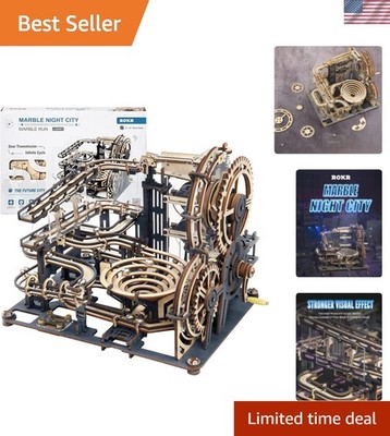 Creative 3D Marble Run Wooden Puzzle: Fun and Engaging Assembly Experience