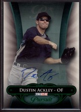 2010 Dustin Ackley Tristar Pursuit Green  Auto  RC 2/25    #1 (F1475)