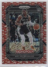 2022-23 Panini Prizm Monopoly Red Money Shimmer 84/100 Malaki Branham #81 07rd