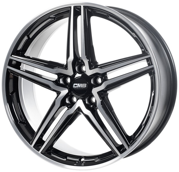 4x Alufelgen CMS C29 diamant schwarz 7,5x17 ET30 LK5 112 17 Zoll Felgen Alu - Bild 5