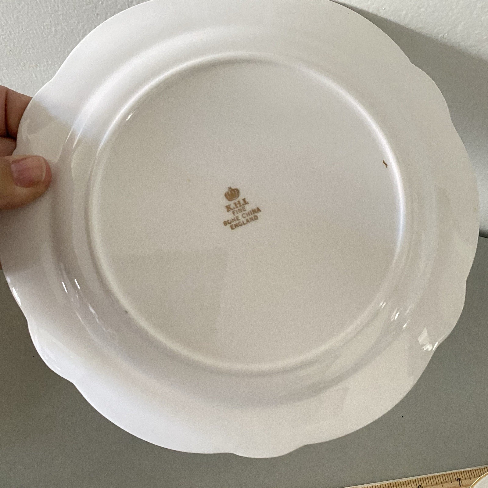 Royal Standard Tea Cup Saucer Dessert Plate Trio Forget Me Not Floral Mourning