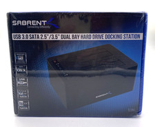 Sabrent USB 3.0 SATA 2.5 / 3.5 Dual Bay Hard Drive Docking Station NEW SEALED