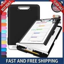 Clipboard with Storage Heavy Duty Clip Boards 8.5X11 with 2 Storage Case