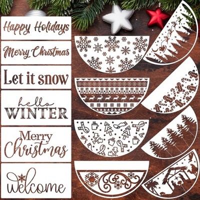 Christmas Stencils for Door Mats 12  Christmas Stencils for Crafts Reusabl