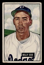 1951 Bowman #224 Billy Cox