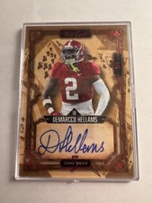 2023 Wild Card DeMarcco Hellams Rookie Auto Red One of One Alabama #5CDCL-26 1/1. rookie card picture