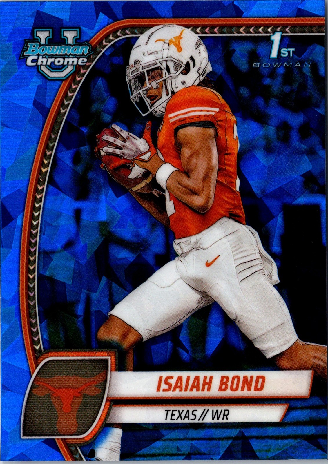 Isaiah Bond-2024 Bowman University Chrome Sapphire #60 Texas Longhorns