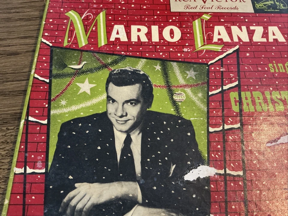 Mario Lanza Sings Christmas Songs 45 RPM Boxed Record Set RCA Victor 1950's - Image 2 of 4