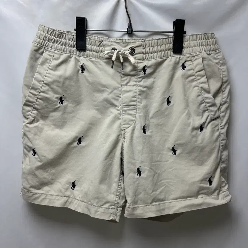 Polo Ralph Lauren Pony Pattern Shorts, Size M, Beige thumbnail 6