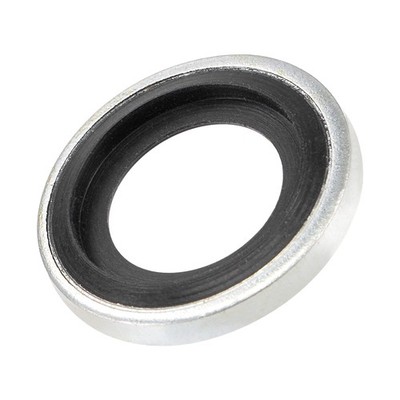 MECCANIXITY Bonded Sealing Washers M12 17.6x9.8x2.9mm Carbon M12, Silver