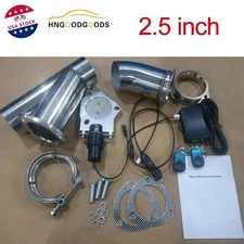 2.5" Electric Exhaust Valve Control Motor Remote Switch Kit for Car Exhaust pipe