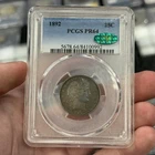 1892 Proof Barber Quarter, PCGS PR64 CAC, Pleasing Toning, First Year!