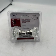 Prime-Line E 28315 Fluted Glass Door Knobs 2 Inch Satin Nickel Vintage Interior