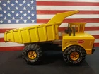 Vintage 1970's  Mighty Tonka TD XMB-975 Metal Dump Truck Yellow AS IS SEE DESCRI