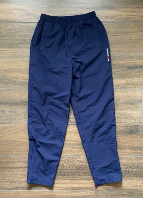 Reebok Damen Trainingshose S 38 blau Sporthose lang Jogginghose Reißverschluss