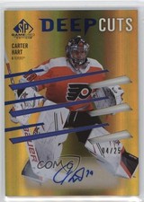 2023 Upper Deck SP Game Used Deep Cuts 4/25 Tier 2 Carter Hart #DC-69 Auto k4s
