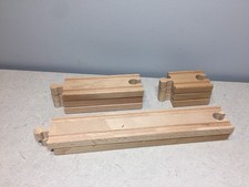 Thomas Brio wood railway train track straight pieces mixed set lot of 8
