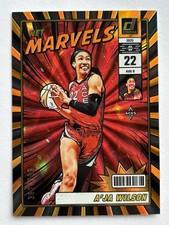 2025 Panini Donruss A’ja Wilson Net Marvels Orange Laser 382/399 Las Vegas Aces