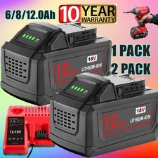 18V For Milwaukee For M18 12.0Ah Battery Extended Lithium 48-11-1880 Charger