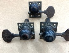 3 vintage Hat knob Upright Bass Stand up Bass tuners very light OLD Luthier part