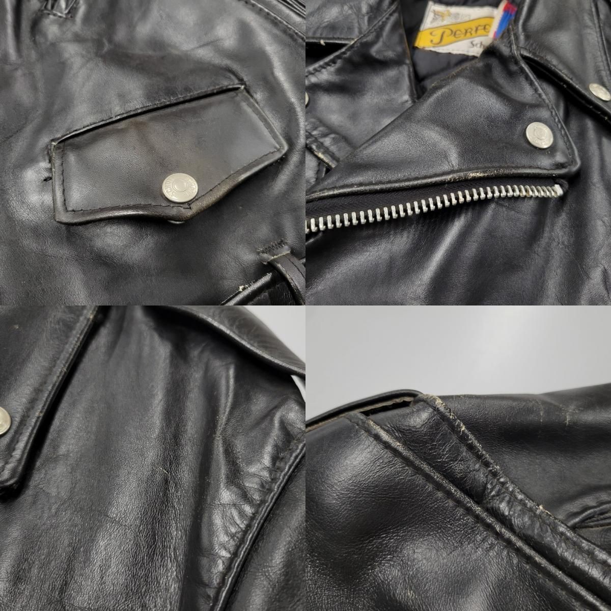 perfecto by Schott 618 double riders jacket leather Size 40 color Black fashion