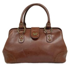 ANNA SUI - Dark Brown Leather Handbag