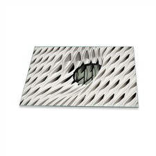Herdabdeckplatte Ceran 1 Teilig 80x52 Abstrakt Wei&szlig; Abdeckung Glas Spritzschutz