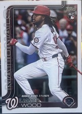 2025 Topps Update Series - Rookie Debut James Wood #US218 (RC)