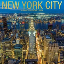 New York City 2026 Wall Calendar (2025)