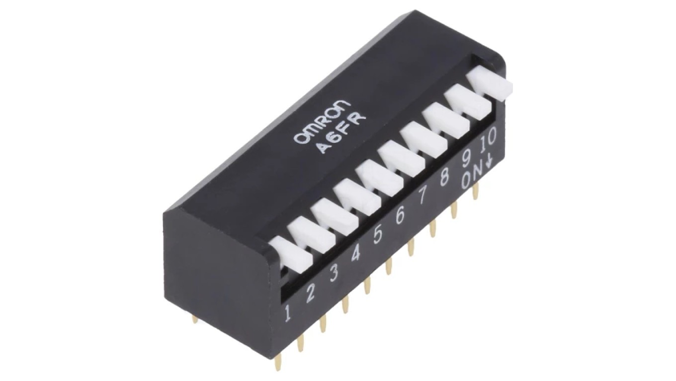 DIP SWITCH Switch Number of Sections 10 ON-OFF A6FR0104