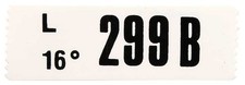 1970 Mustang Boss 302 Engine Code Decal - Black