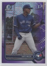 2022 Bowman Chrome Prospects Mega Box Purple Mojo Refractor /250 Luis Meza 2d8