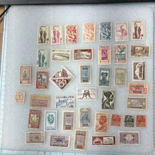 40+ USED Vintage French Colonial Stamps- TOGO/Chad/Senegal etc. Nice Lot! LOOK