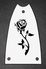 GUITAR TRUSS ROD COVER - Engraved Etched - Fit EPIPHONE Scoop - ROSE Flower Vine