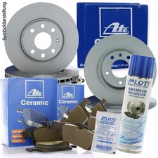 4 ATE Bremsscheiben+Ceramic Beläge vorne+hinten Mercedes CLS GLK-KLASSE+Reiniger