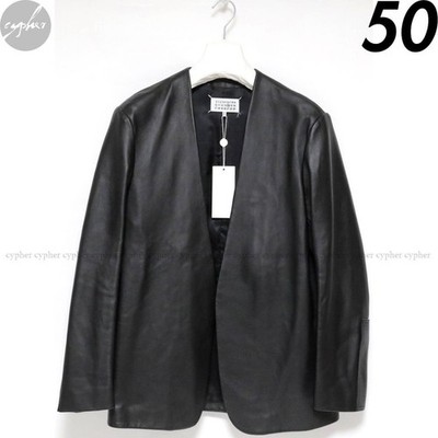 50 New 17AW Maison Margiela Colorless Leather Jacket Black | eBay