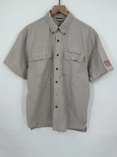 Boy Scouts of America Mens Medium Vented Uniform Shirt Polyester Nylon Adult M