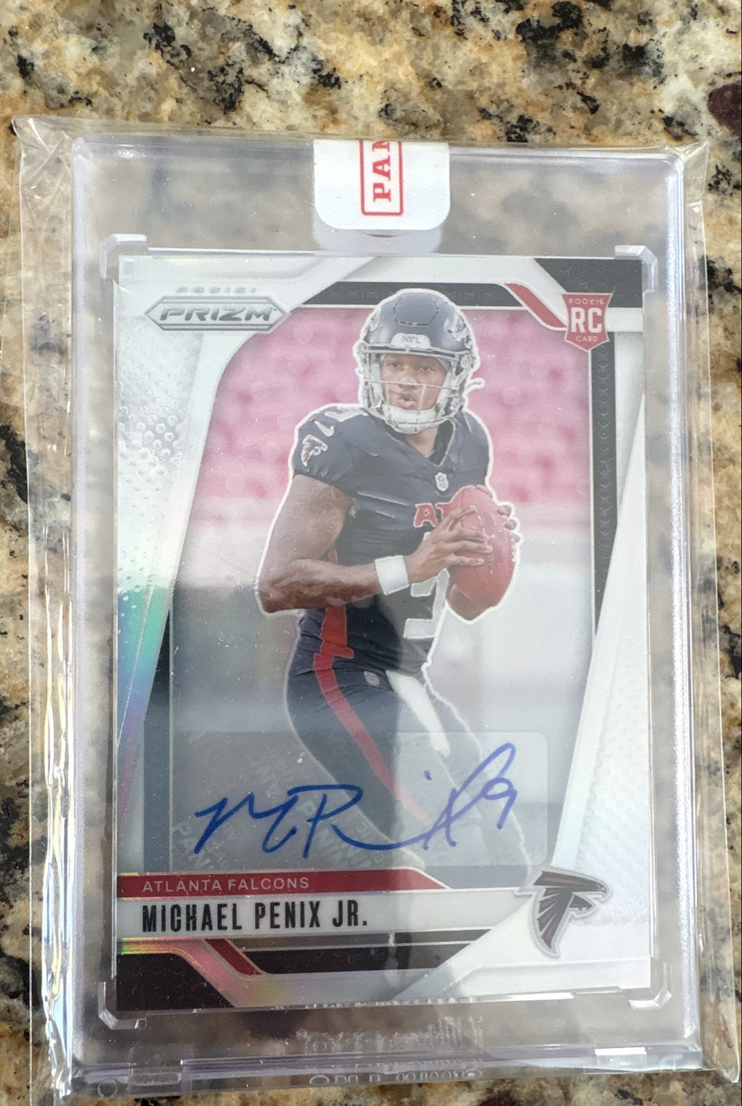 2024 Panini Prizm Michael Penix Jr. #378 Silver Prizm Autographs RC AUTO FALCONS