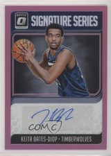 2018-19 Donruss Optic Signature Series Pink Prizm 1/25 Keita Bates-Diop Auto 1u6