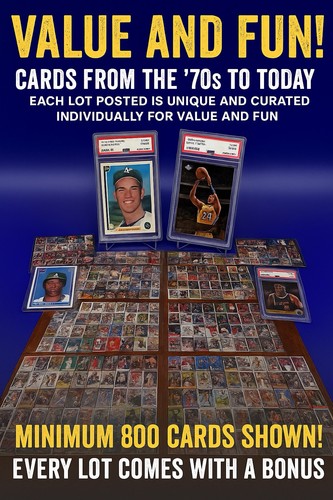 Graded Slab Sports Card Lot (10) + 1000+ Cards – Rookies, Hall of Famers, Stars - Picture 4 of 24