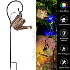 Solar Watering Can Light Outdoor Garden Yard Art Waterproof Lamp Decoration