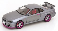 1:18 Solido Nissan Skyline GT-R R34 1999 gray metallic