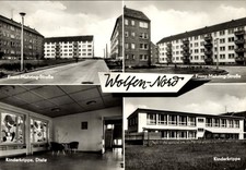 Ak Wolfen Nord in Sachsen Anhalt, Franz Mehring Straße, Kinderkrippe - 5040497