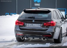  Duplex Race-Anlage BMW F30 F31 330i 340i xDrive je 100mm rund doppelw
