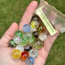 Lot of 22 Master Glass Co. Cats Eye Vintage Marbles 1950s Some Glow Read Desc.