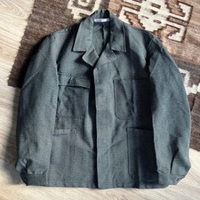 Vintage French Workwear Sanfor Gray Cotton Chore Utility Jacket 4 Pocket M
