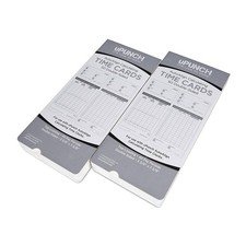 100 uPunch Time Cards for HN4000 Small, Gray