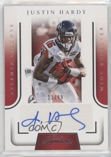 2016 Panini Prime Signatures 21/99 Justin Hardy #PS-HA Auto 1k5