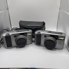 Lot Of 2 Minolta Freedom Zoom 140EX Panorama 35mm Point  Shoot Camera Untested