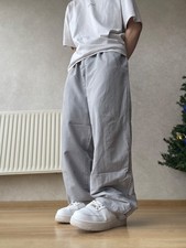 90s Vintage Nike Baggy Parachute Track Pants Streetwear y2k Windbreaker Size L